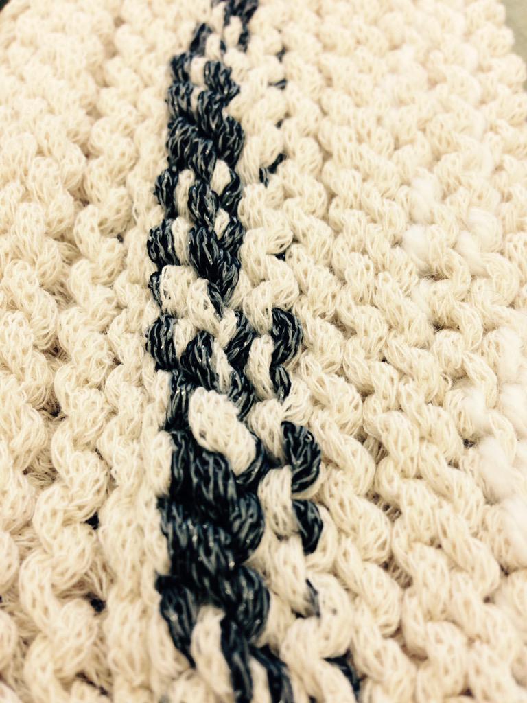 JessTextiles's tweet photo. The white project knit samples http://t.co/6rYrULKWiY