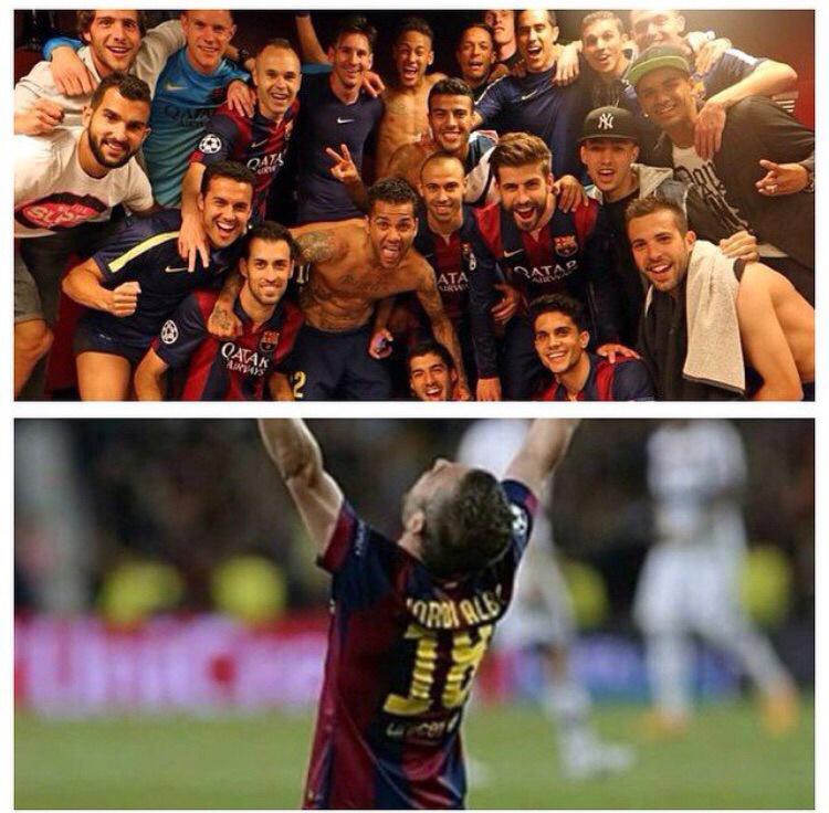 JordiAlba's tweet photo. Gran trabajo de todo el Equipo!!
Grande Afición!!
Aún quedan 90 minutos!!
#ForçaBarça http://t.co/L6NmFdB74a