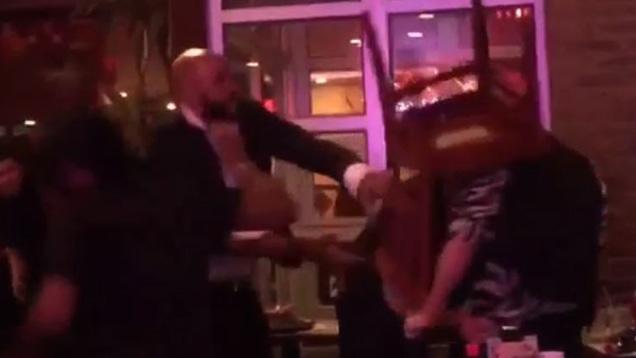 instinctmag's tweet photo. Gay Couple Attacked, Bashed w/ Chair At Chelsea NYC Restaurant  (Video) http://t.co/J9sLV7nPvD http://t.co/uXpzdDPpf4