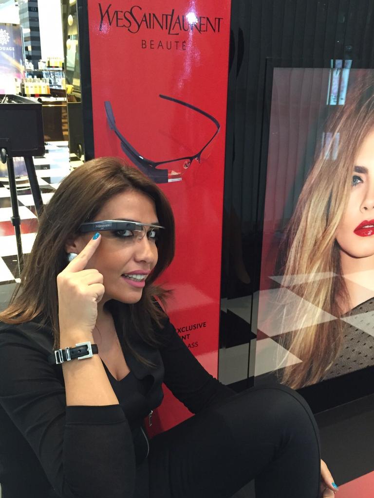 Meet me and my team tomorrow@bloomingdales# dubaimall#from 2pm till 9pm#to discover# googleglass#YSL#