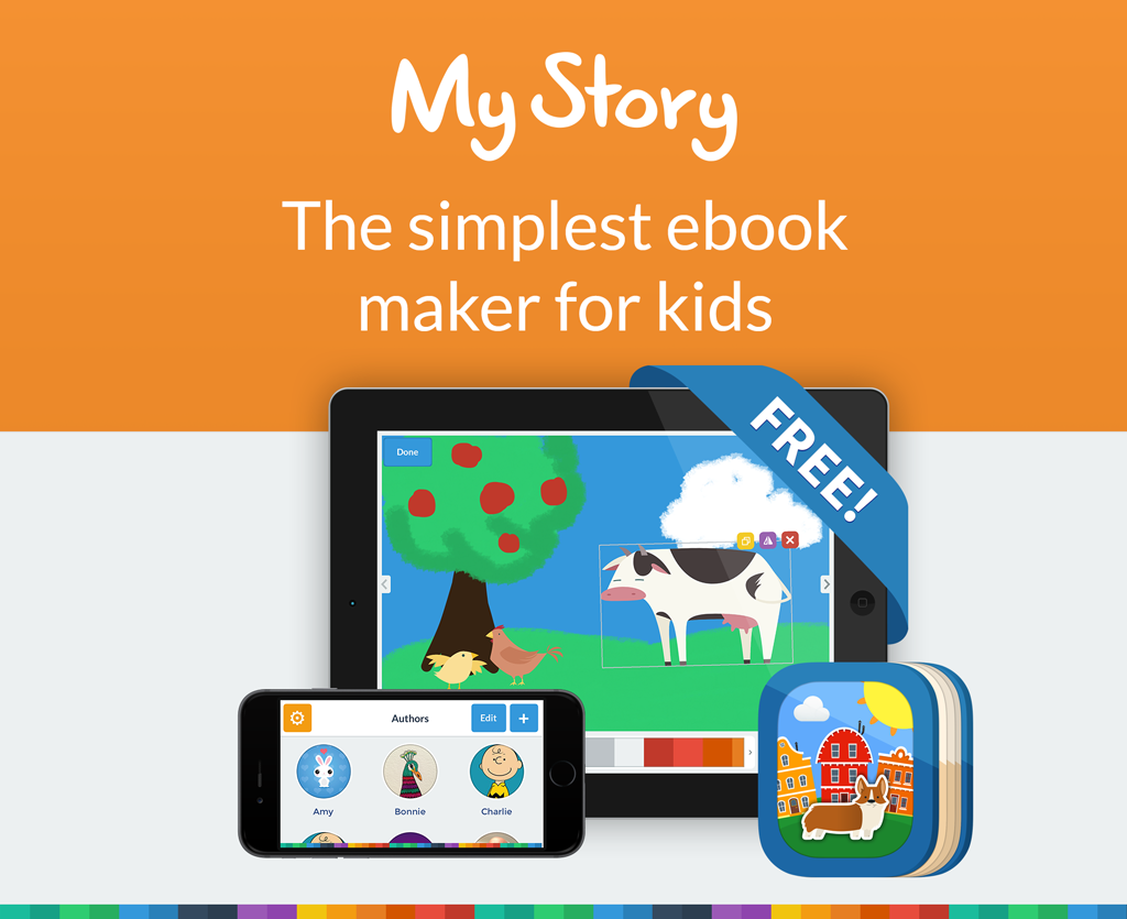 MyStoryApp's tweet photo. My Story Free edition is finally out! Get started on the best book maker for kids! #edtech https://t.co/LpW9RooYH7 http://t.co/AibhRn68Wx