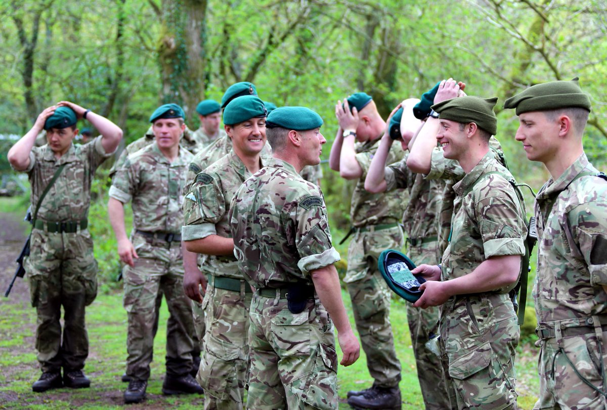 aesir69's tweet photo. Royal Marines on Dartmoor today receiving their Green Berets after the 30 mile speed march Commando test @DevonLife http://t.co/hbL5QbIdiY