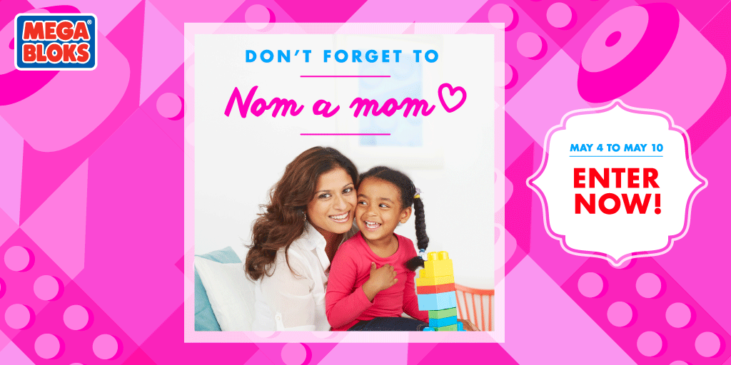 MegaBloks's tweet photo. Only 5 days left to nom a mom in our mother’s day contest! Enter & RT! http://t.co/jUXamhQZ7N #NomAMom #MegaBloks http://t.co/n8XYCVYxBn
