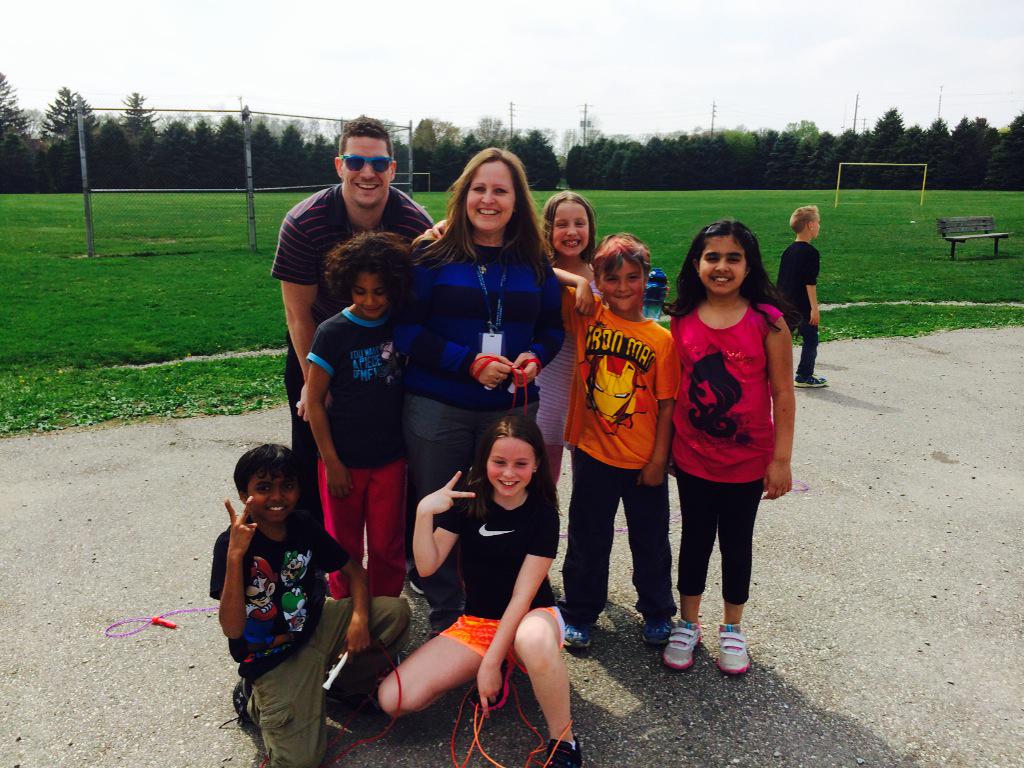 Lots of fun today at Jump Rope for heart!