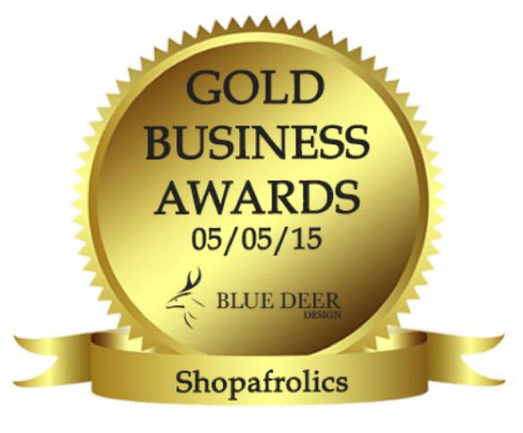 Shopafrolics's tweet photo. Another award for the trophy cabinet! We won @GoldBAwards #GoldBA last night. Thank you @BlueDeer_Design http://t.co/GUNwDf9rGe