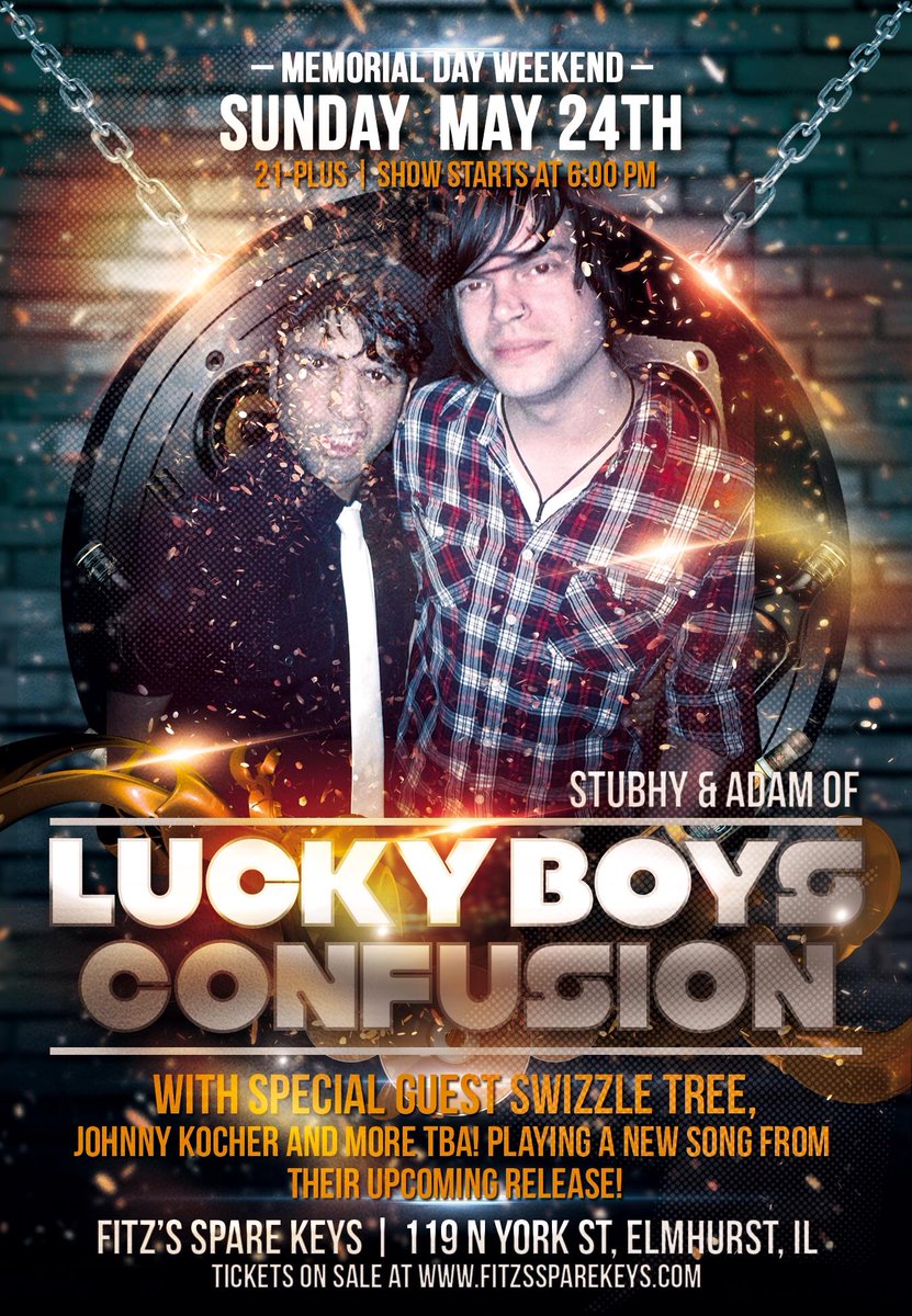 Be the first to hear a new tune on 5/24 <a href="/fitzssparekeys/">Fitzs Spare Keys</a> <a href="/theAdamKrier/">Adam Krier</a> &amp; <a href="/Stubhy/">Stubhy</a> acoustic You-Call-It show