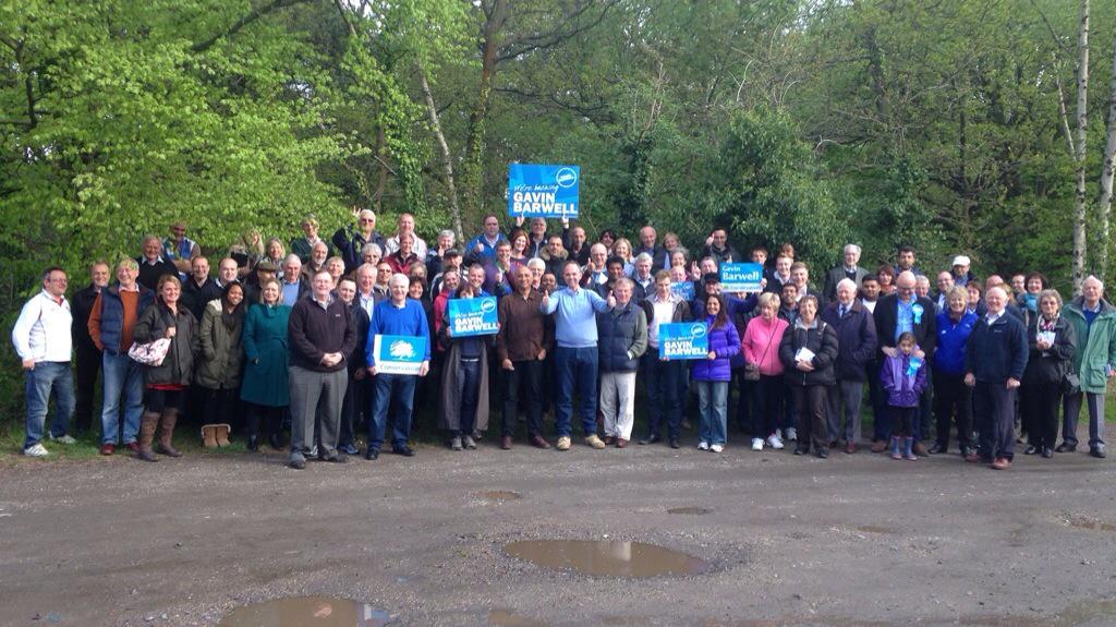 GavinBarwell's tweet photo. Great to have so many out supporting me on the eve of the General Election! #BackBarwell2015 http://t.co/jloLYINiIT