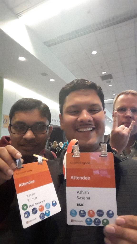 sublimeashish's tweet photo. With my buddies #MSIgniteSweeps at #MSIgnite http://t.co/Jml00pwdw6