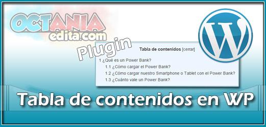 OctaniaEdita's tweet photo. Tabla de contenidos en Wordpress http://t.co/yS7Se7XjqO http://t.co/vLnVn80GGN