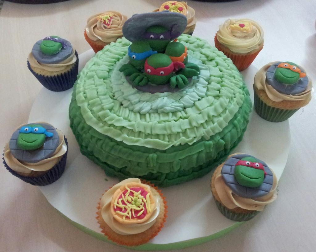 LittleCupcakes's tweet photo. #cumple temático #tortugas ninja http://t.co/zfkixAsjEH