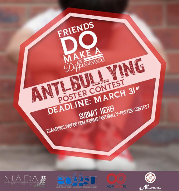 Have you heard about @NAAPIMHA 's Anti-Bullying poster contest? bit.ly/1Khks4P Deadline now extended to 5/15!