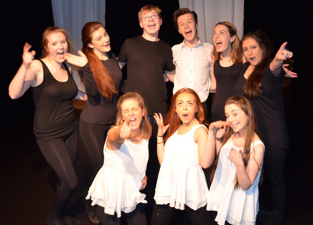 AKSDrama's tweet photo. Let's celebrate! Year 13 perform for the last time as AKS drama students. #hardworkpaysoff #theclassof2015 http://t.co/6GbMc4ODdG