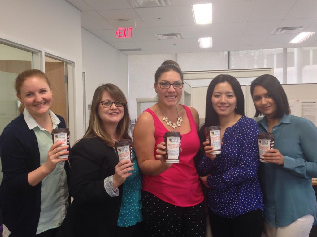 UTMLindsay's tweet photo. Happy McHappy Day from #uoftmississauga Student Recruitment and Admissions!! @McD_Canada http://t.co/KdMwmaKnnZ