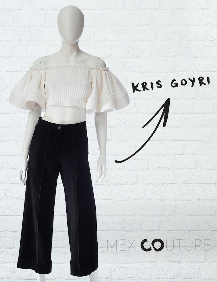Los materiales y texturas de #KrisGoyri hacen de sus prendas, creaciones únicas. Puedes comprarlas en mexicouture.mx