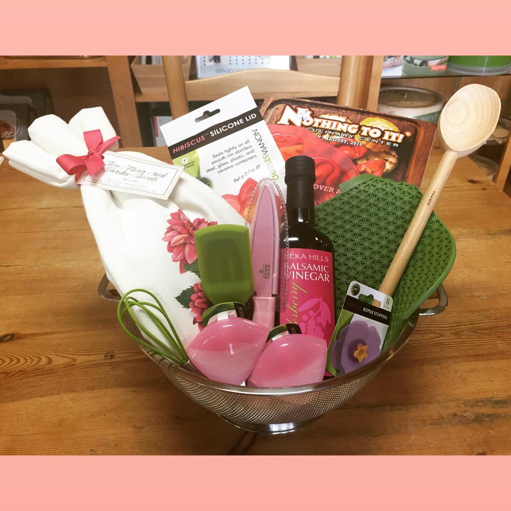 Shop #MothersDay with us! Only $100. Call 826-2628 to order. Baskets may vary slightly. #cooking #mothersdaygiftidea
