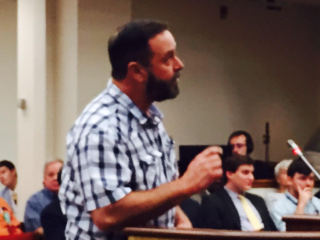 TaylorSCHouse's tweet photo. Wagener's Doug Busbee testifying before House Comm considering changes to statewide water act. http://t.co/dGGfAt6sDr