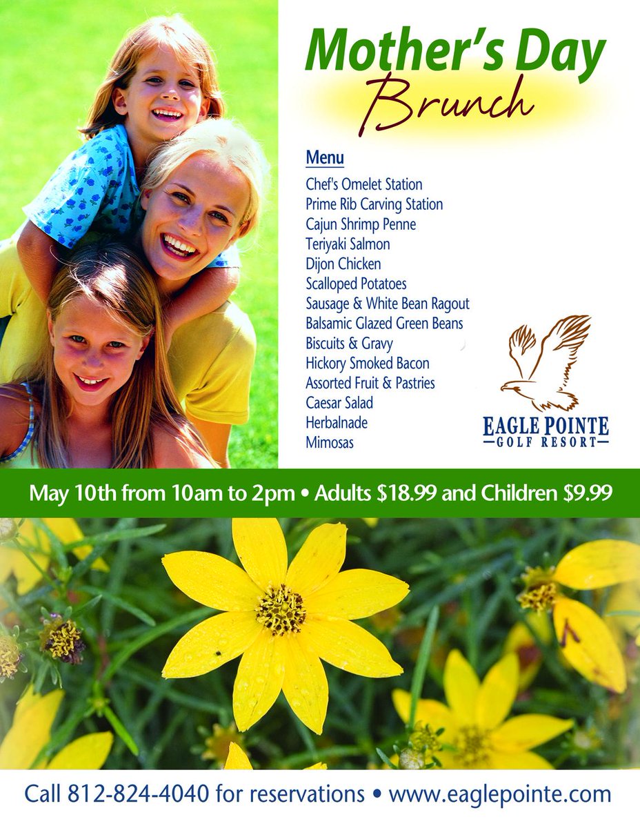 It's not too late to make your reservations for Mother's Day Brunch #SheDeservesIt