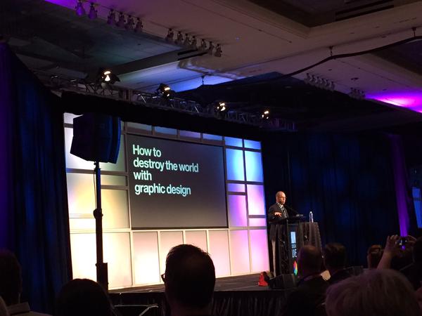 "Every little job counts. Design counts" – @michaelbierut at #HOWLive: buff.ly/1Ihh4YB
Photo: @BryanKuBryanKu