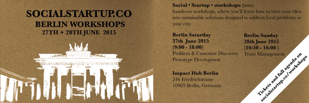 crowdrunning's tweet photo. Turn ideas into sustainable solutions at #socialstartup | 27th + 28th Jun in #Berlin http://t.co/Ufj7alwtIm http://t.co/CyHw4PwK4F