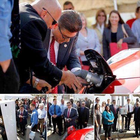 Lots of great photos by @FresnoST_photo of today's charging station plug-in. Photo Gallery: on.fb.me/1Eaa8aQ