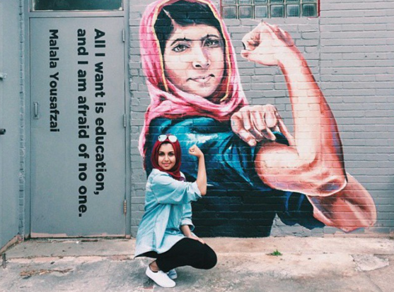 MalalaFund's tweet photo. Thanks @Riidax3 for sharing your pose of strength! #stayfierce http://t.co/wqSSdttSdB