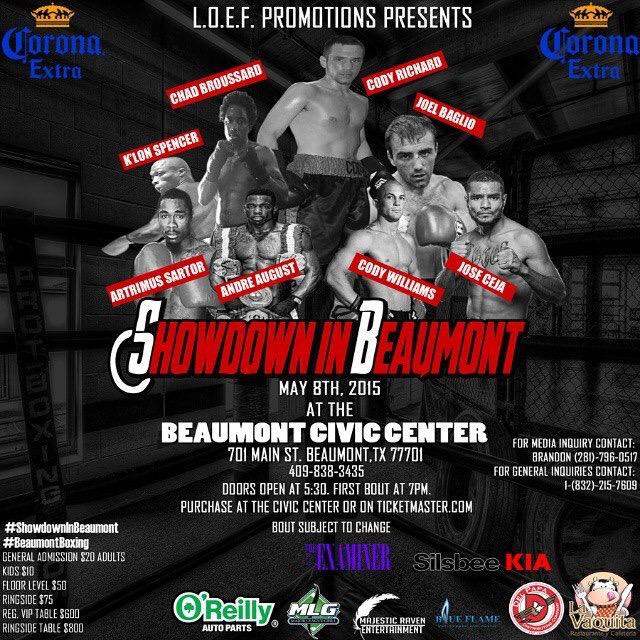 iam_clwilliams's tweet photo. @thechadcooper  @AshlyKBMT12 @AndrewKFDM @Beaumont_Sports looks like we got us a Showdown in Beaumont 💯👍🏻👍🏻👍🏻#boxing http://t.co/ynY7Yonztl
