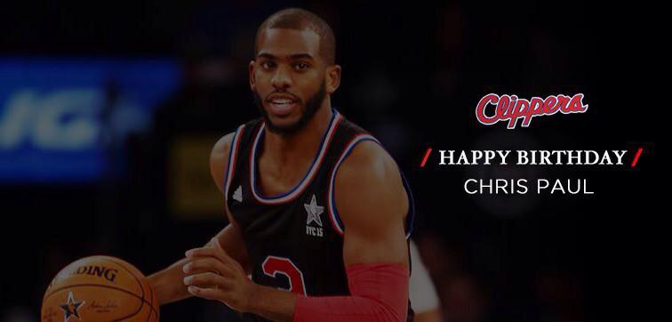 Chris Paul 
HAPPY BIRTHDAY  