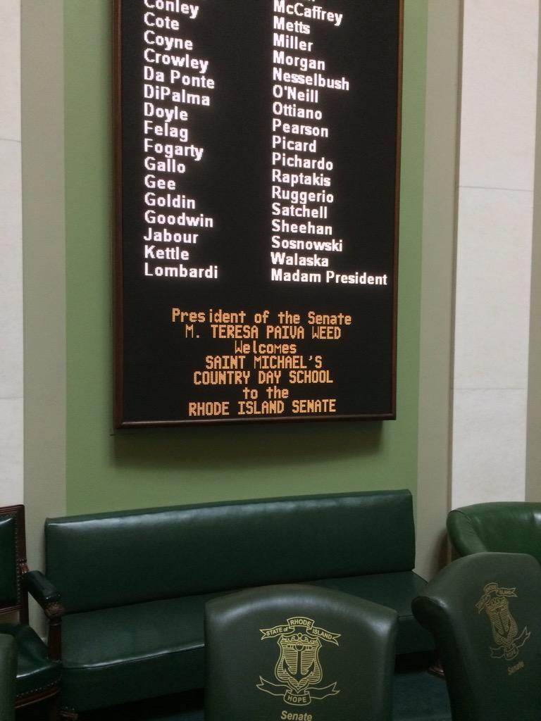 GDeRamel's tweet photo. Stumbled on this today. St Michael's got the Senate's ok! #burrowingbeetle @RISenate http://t.co/gjluiMVEFd