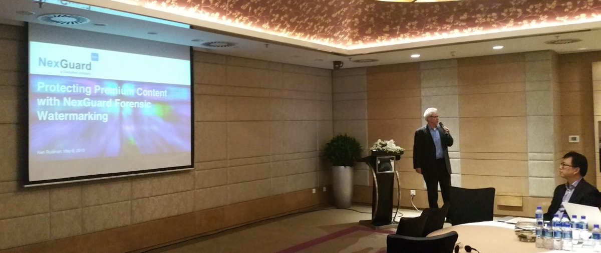 nexguard's tweet photo. @nexguard was at the Digital Media Summit in Beijing to discuss how protect media content with forensic #watemarking http://t.co/0rPnG1z51v