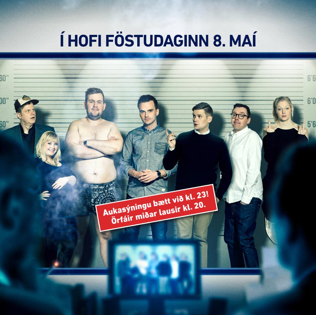 Akureyringar! Vorum að bæta við aukasýningu kl. 23 í Hofi á föstudag. Ætla að gefa nokkra miða. RT ef þú vilt mæta.