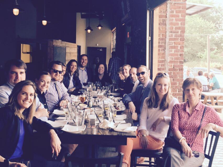 RJStelter's tweet image. Some southern hospitality &amp;amp; fun times with great partners! @AlfredWillCLT!  #SMBBootCamp