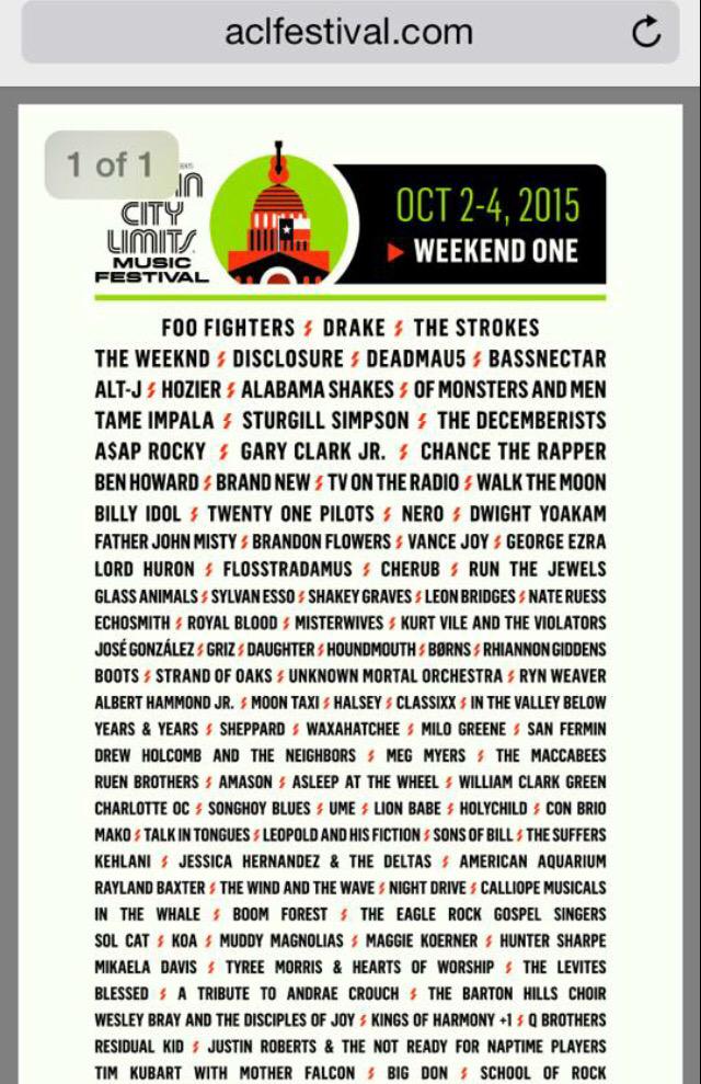 blackhock828's tweet photo. This is happening #ACL2015 http://t.co/eJA2qPh5PS