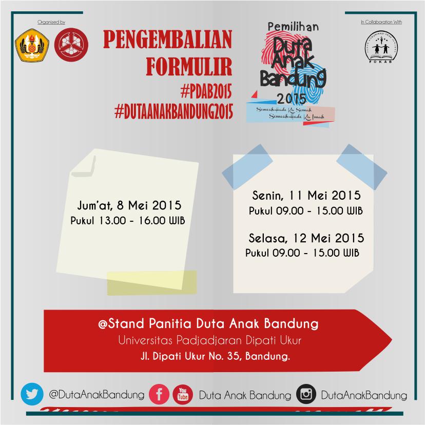 anakunpadcom's tweet photo. Buat kamu yang ingin mengikuti @DutaAnakBandung download di http://t.co/HmsTbVAHTM Pengembaliannya tanggal 8 mei yah. http://t.co/XO46qePnrG