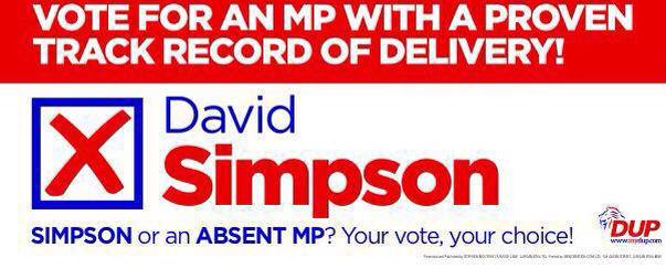 Election Day has ARRIVED. Thank you for the support so far. I am asking the people of Upper Bann to vote SIMPSON ❌ 🇬🇧