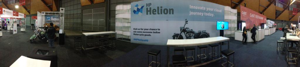 mattholdenhere's tweet photo. #hphelionau day 3 at #CeBITAus @hphelioncloud @HPHelionAPJ #indianmotorcycles http://t.co/WlNxlX4nuw