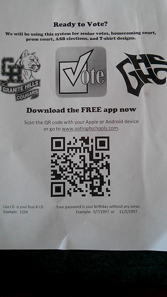 granite_asb's tweet photo. Seniors Vote For Your Senior Song Now!!! 🎓🎉🙌 http://t.co/CG648S4jN1