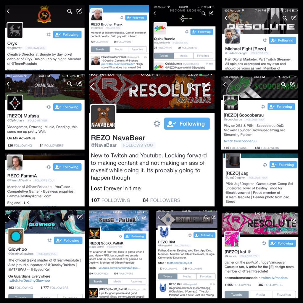 TeamResolute's tweet image. Look at all of these wonderful REZO humans. We &amp;lt;3 our new members!

cc: @QuickBunnie @kanucs @Riotgear66
