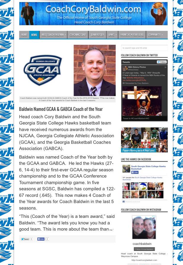Read about <a href="/ATHWebSolutions/">AthleticWebSolutions</a> client <a href="/CoachBaldwinWC/">Cory Baldwin</a> being named GCAA &amp; GABCA Coach Of The Year coachcorybaldwin.com/baldwin-named-…