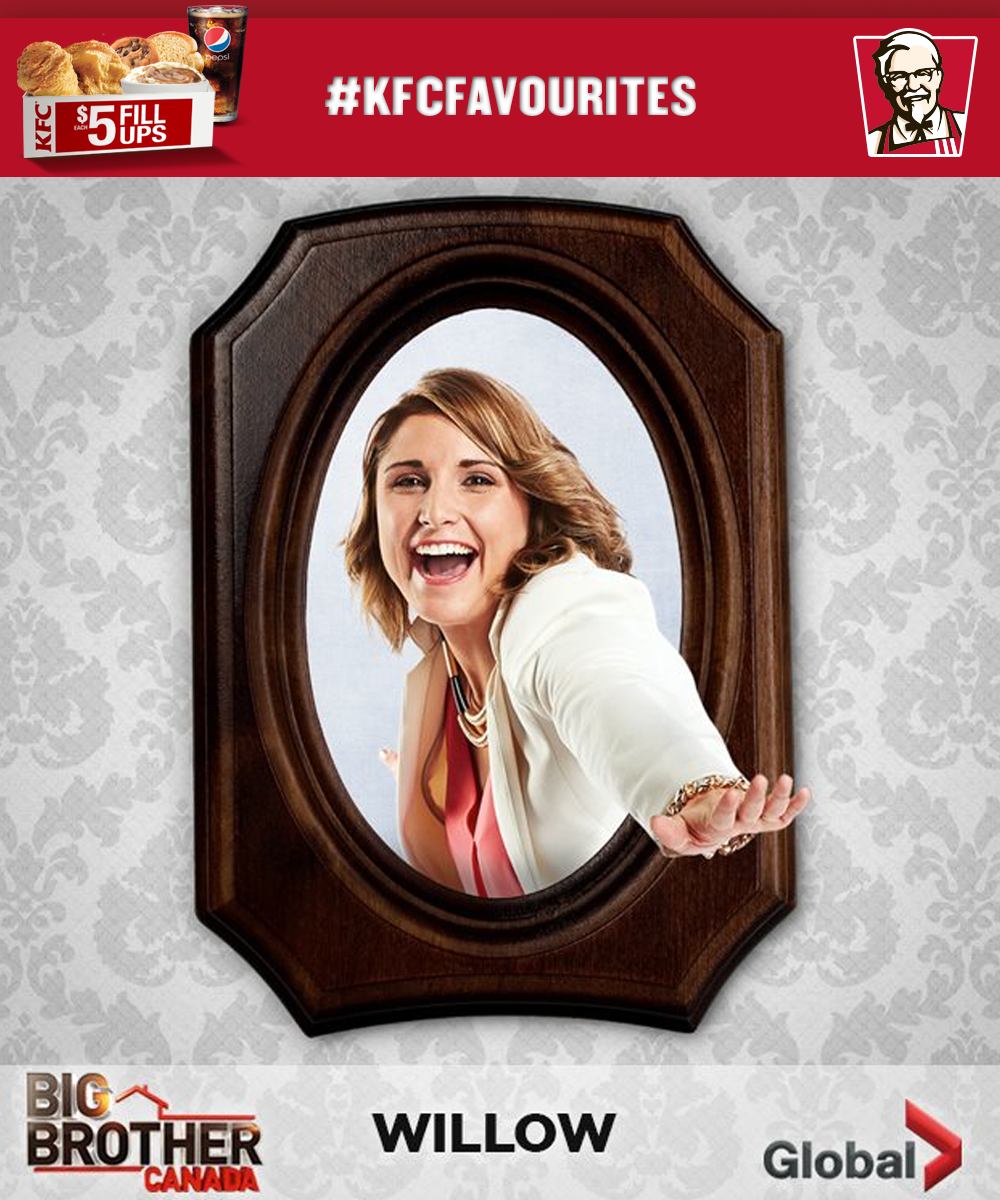 kfc_canada's tweet photo. RT if #BBCANWILLOWβs got gameβ#Win* a seat at the finale http://t.co/ayN3b6alE8. #KFCFavourites http://t.co/7CjKKRjIPo