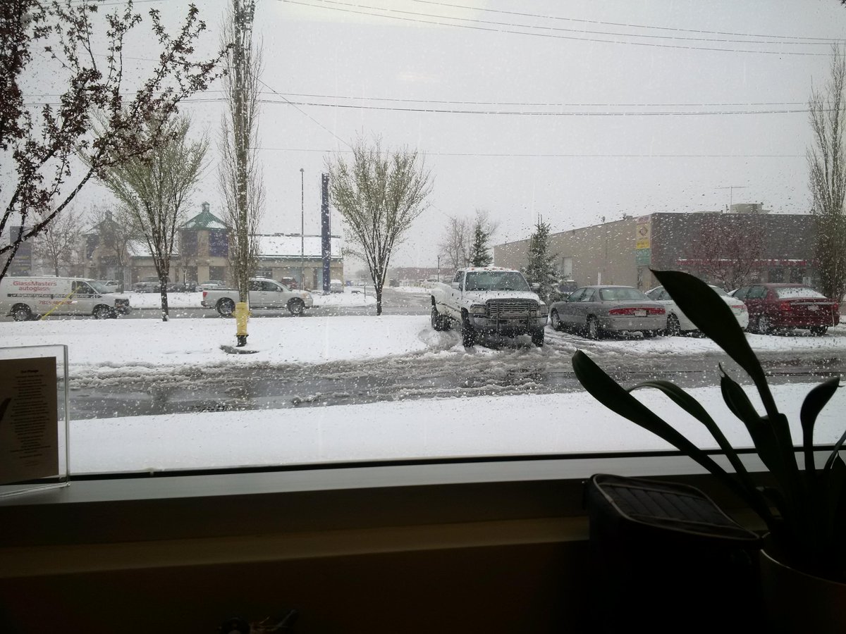 itsbradbent's tweet photo. The afternoon view from my office window - welcome to spring in Alberta http://t.co/P8Tx8PbZQz