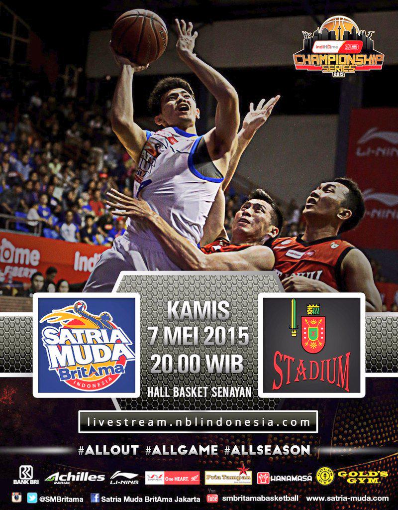Everyone lets come out to Hall Basket Senayan &amp; support us against Stadium JKT in semifinal round TODAY @ 8pm!#AllOut