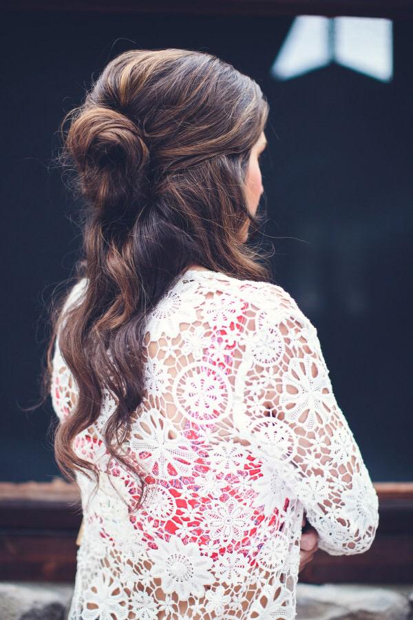 kariaddison's tweet photo. A twist on the half up half down hair trend, the half up bun or aka half up topknot!  http://t.co/M2LgSiPloi http://t.co/UeklLhSRZg