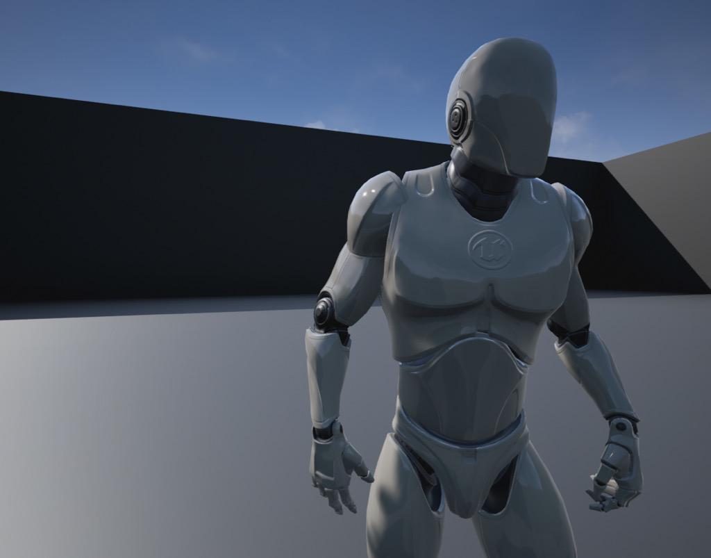 UnrealEngine's tweet photo. In case you've noticed the new #UnrealGuy in the 4.8 preview, have fun and don't worry - more info on him soon! http://t.co/JNkYPw44cP