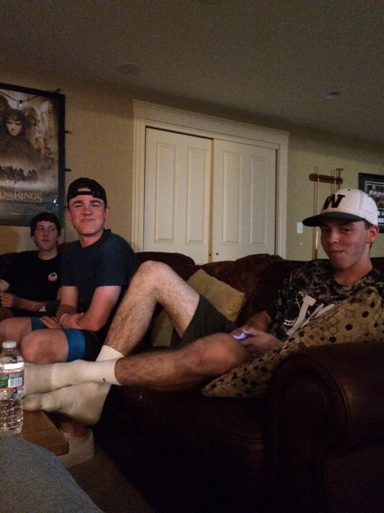 WHSSRassassins's tweet photo. Michael and Shanes movie date got crashed by Drew earlier tonight http://t.co/grNCOy9hOs