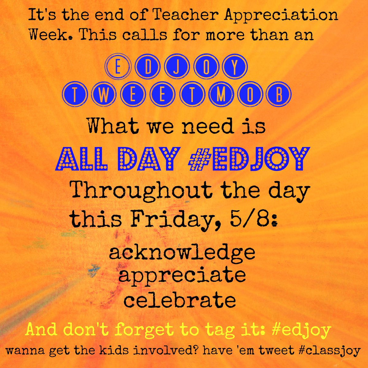 JoEllenMcCarthy's tweet image. Celebrate learning: #Edjoy #Classjoy:  Spread the love. @TonySinanis @DJrSchug @donald_gately @dmgately #nyedchat