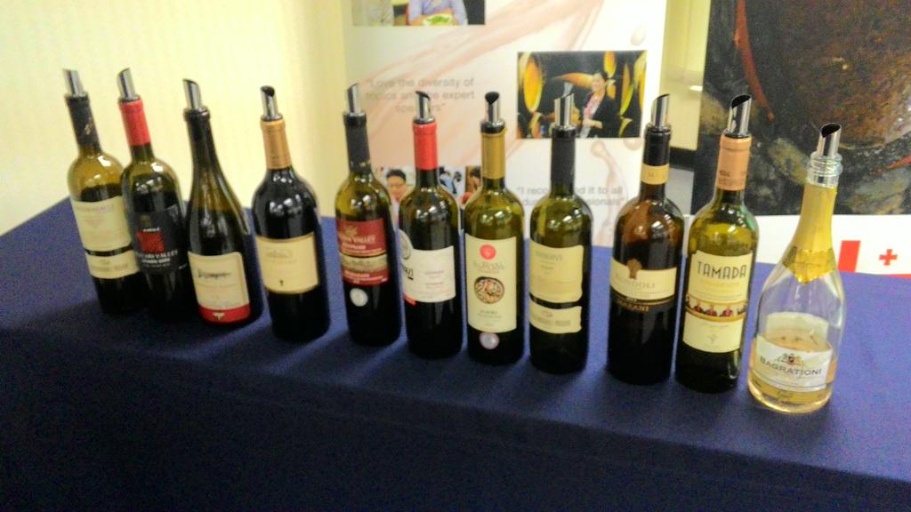 bonnetkp's tweet photo. Mind-blowing tasting of Georgian wines, the country with 8000 vintages, last week at Winespit with @DebraMeiburgMW. http://t.co/S0x3JwfPK7
