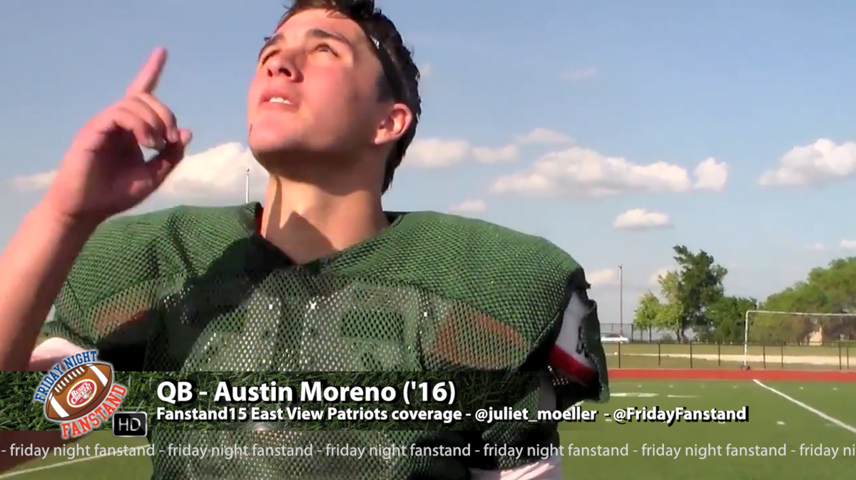 FanstandATX's tweet photo. Moreno's inspiration #EastView #SpringCamp15 http://t.co/s6fdchx5m8