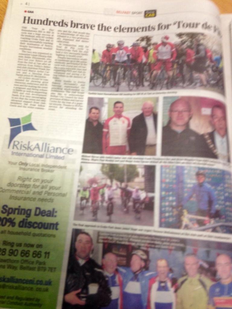 lamhdheargclg's tweet image. Excellent coverage of the #TourdeFitz in today's @ATownNews