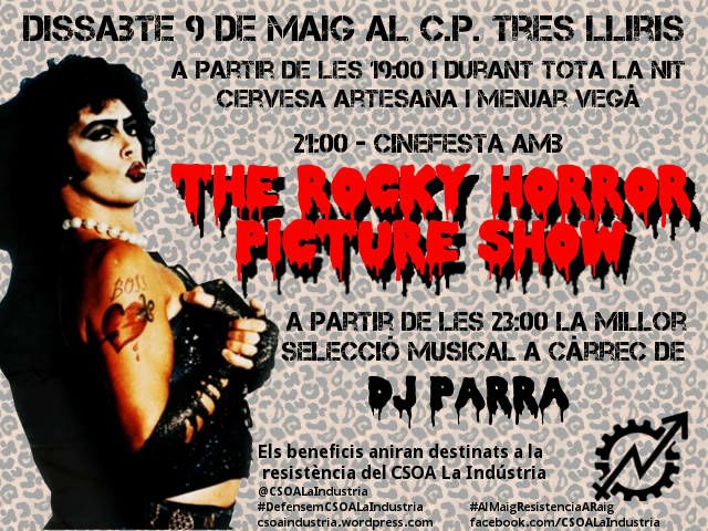 Dissabte #9-M, kafeta <a href="/CSOALaIndustria/">La Indústria </a> al <a href="/CPTresLliris/">CPTresLliris</a> No us ho perdeu! #AlMaigResistenciaARaig