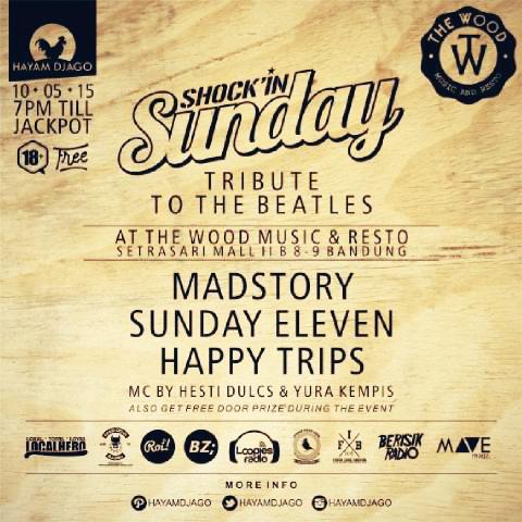 #PROUDLY PRESENT#
    * AT THE WOOD RESTO &amp; CAFFE *
#TRIBUTE TO THE BEATLES 
STAY COOL &amp; ENJOY THE MUSIC